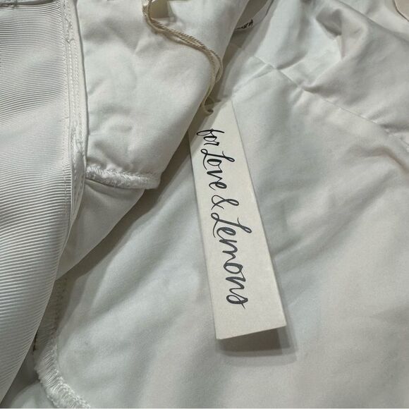 For Love and‎ Lemons Sonnet Lace Maxi Dress Medium White Halter - Picture 14 of 16